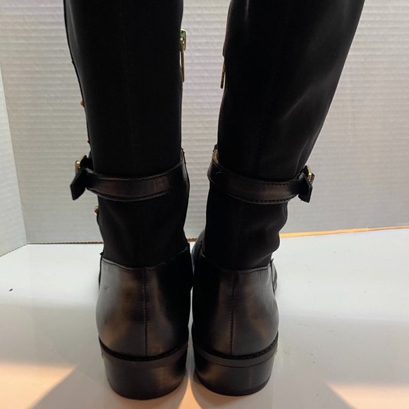 Vince Camuto Pretanna Black Leather Tall Boot - Picture 10 of 16